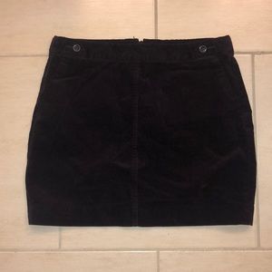 Corduroy mini skirt